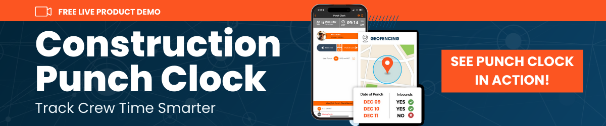 Live Product Demo - Construction Punch Clock (1200 x 250 px)